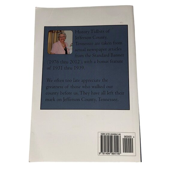 History Tidbits Of Jefferson County Tennessee 1976-2012 Ginger Poe Burchett Sign - Picture 2 of 7